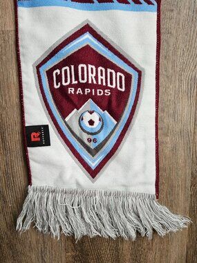 Colorado Rapids Ruffneck Scarf Soccer MLS Burgundy Blue Topography Vs Everybody